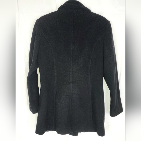 Marvin Richards women's wool cashmere blend black wool peacoat size small - Picture 5 of 8